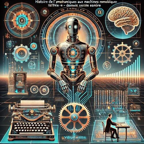 Histoire de l'IA : Des automates m&eacute;caniques aux machines symboliques (XVIIIe - d&eacute;but XXe si&egrave;cle)