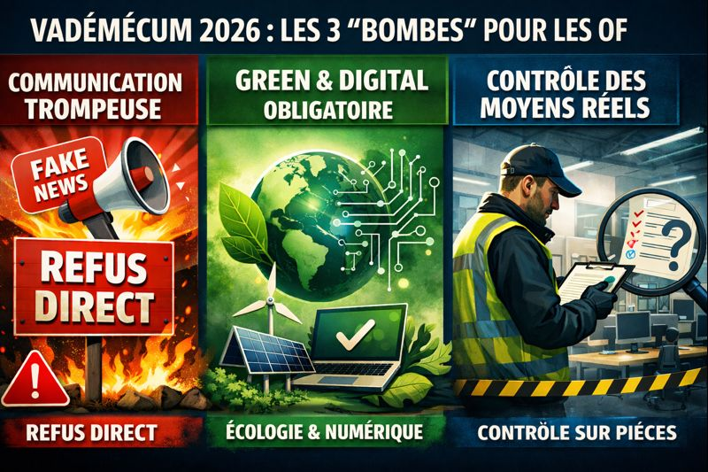 Les trois bombes r&eacute;glementaires qui vont impacter les organismes de formation