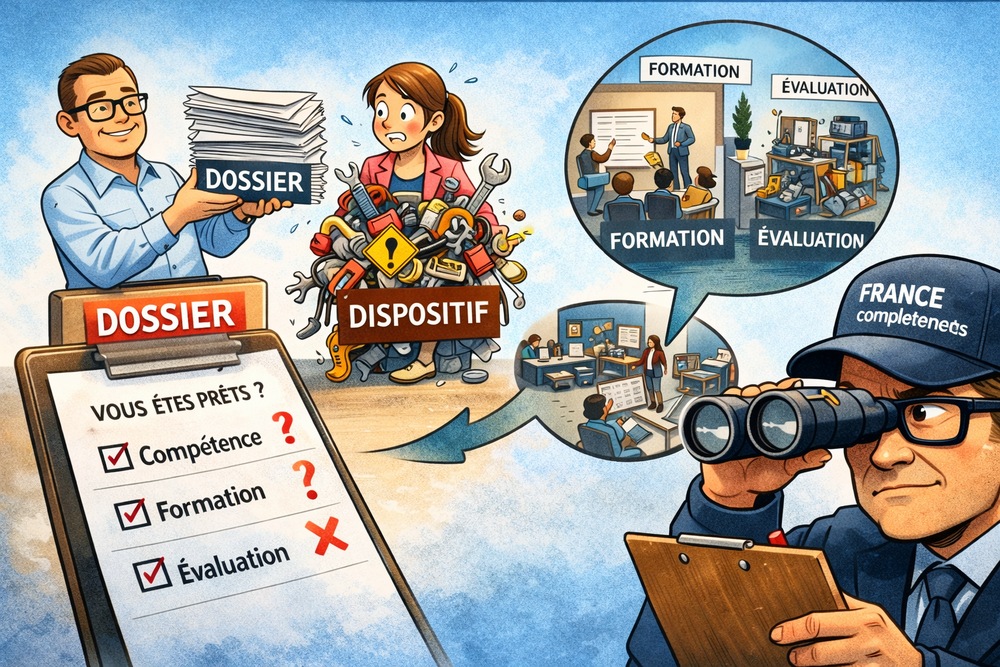 D&eacute;p&ocirc;t RNCP/RS : du "dossier" au "dispositif" et surtout, de la conformit&eacute; &agrave; la preuve