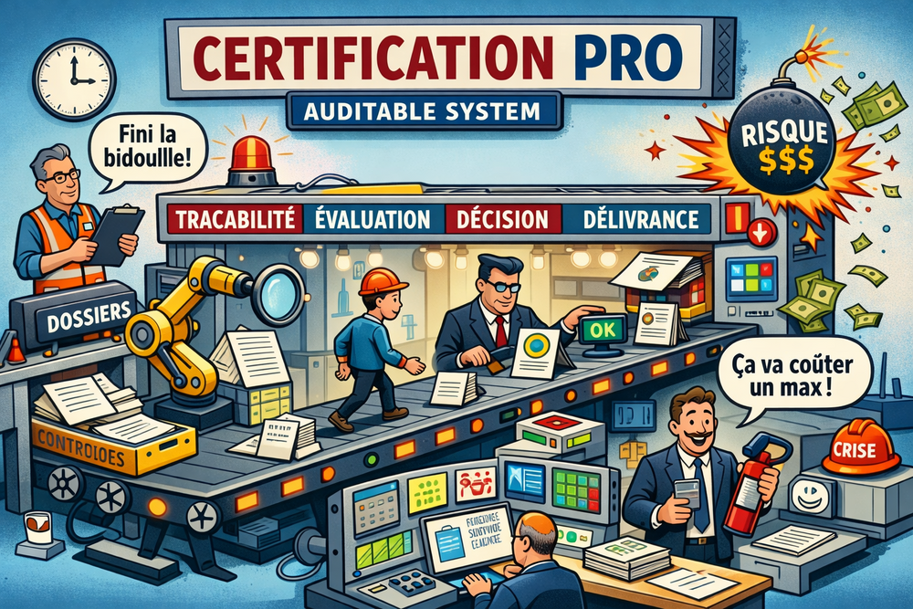 La certification n'est plus un dossier, c'est une ligne de production
