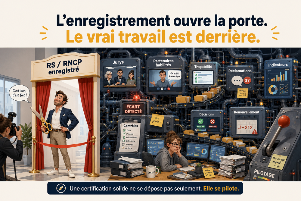 Pire que de rater l'enregistrement, ne pas savoir tenir la certification Pire que de rater l'enregistrement, ne pas savoir tenir la certification